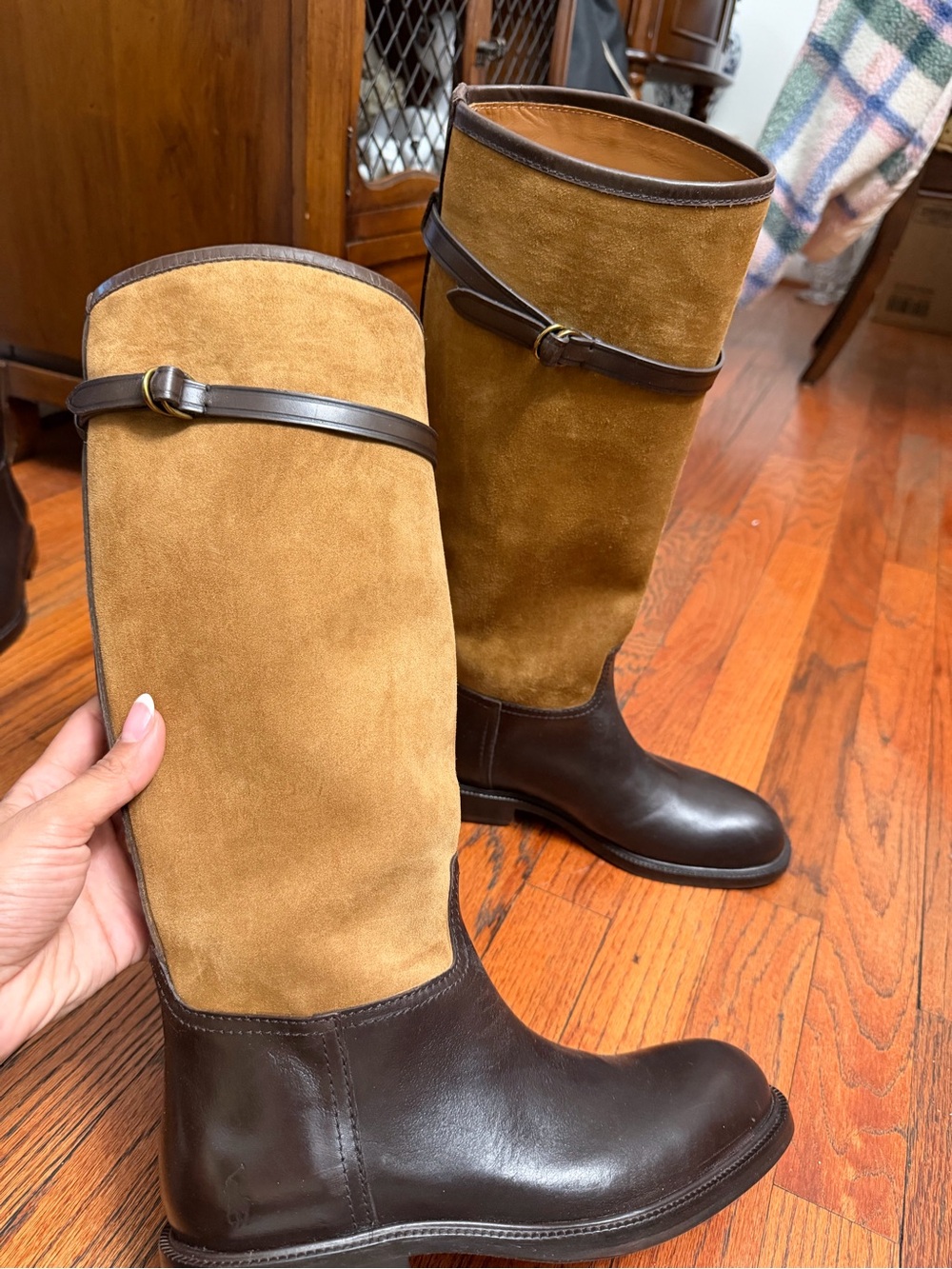 Polo by Ralph Lauren Brown and Tan Leather Dress Shoes